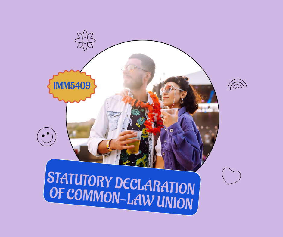 STATUTORY DECLARATION OF COMMON-LAW UNION IMM5409