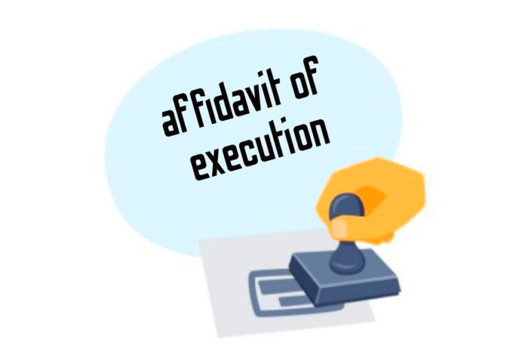 affidavit of execution