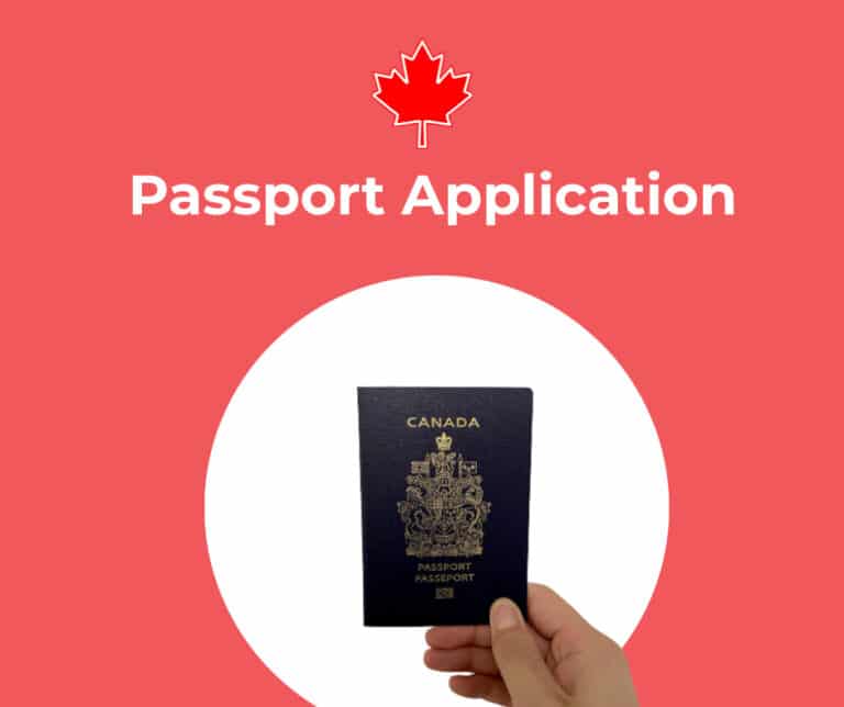 Canadian passport application